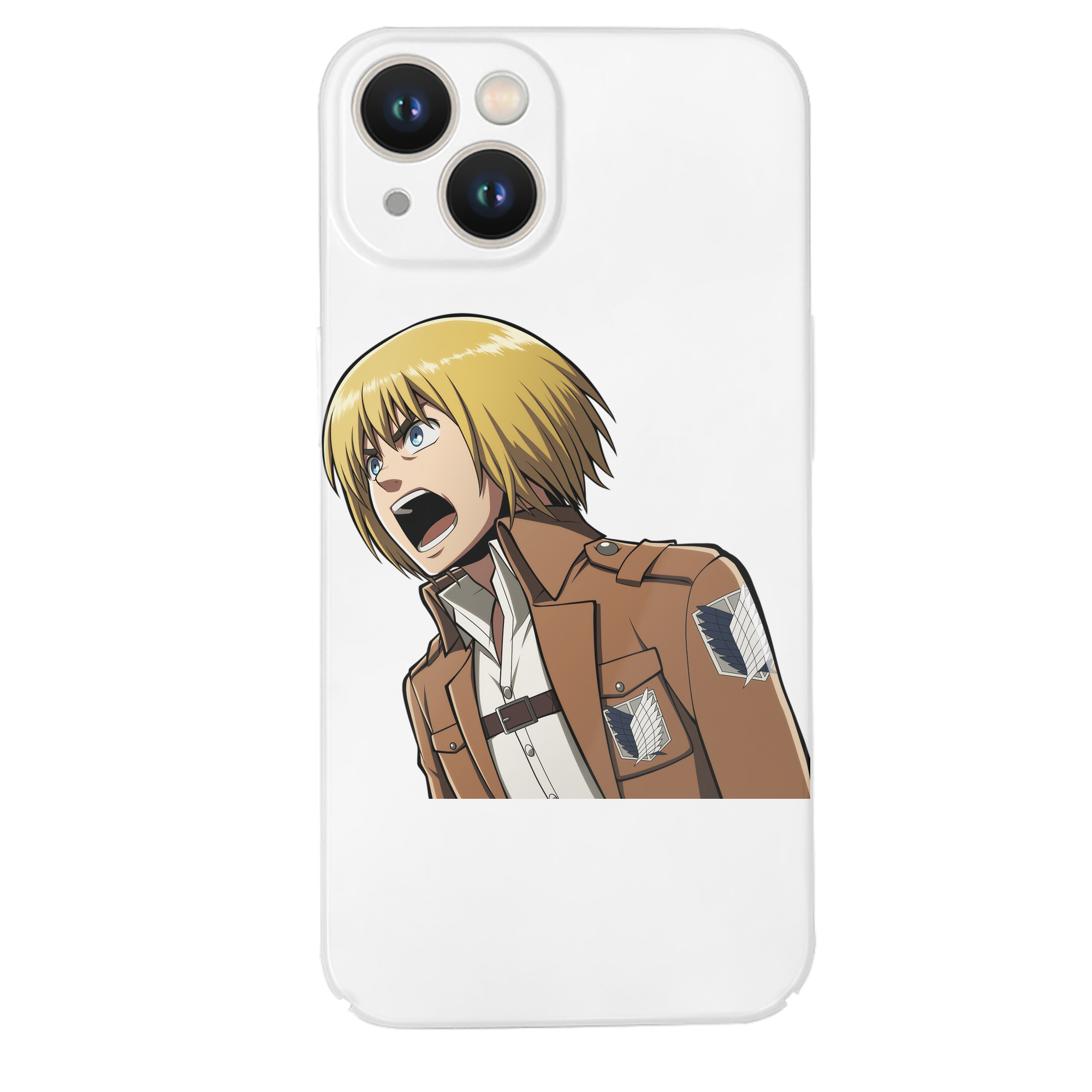 （画像用） 進撃の巨人 アルミン·アルレルト Attack on Titan Armin Arlert 【iPhone 14シリーズ対応】ハードケース
